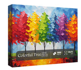 Colorido árbol de rompecabezas de árbol 1000 piezas